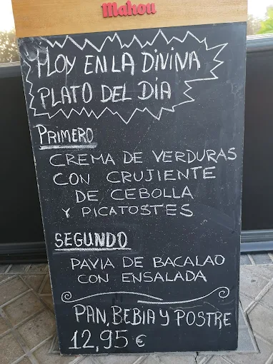 Restaurante La Divina más Ke Tapas menu 3